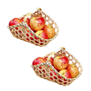 Cesta de Regalo Artesanal de Paja y Bambú, Duradera, Elegante y Natural, Cesta de Embalaje Ecológica, Artesanía Vietnamita - Product Image 1