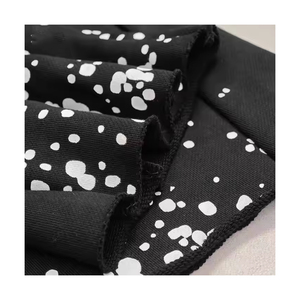 Pantalon évasé noir pour homme, taille élastique, imprimé par transfert thermique, style urbain, respirant, tricoté, pour l'automne - Product Image 6