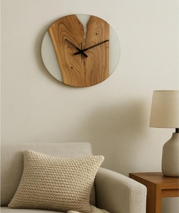 <b>Hand</b> Modeled Angel Theme Resin Round Wall <b>Clock</b> for Home Interior Decor - Product Image 5