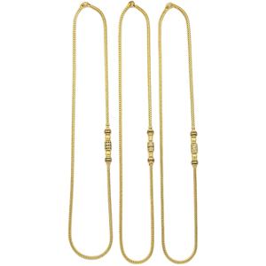 Collares de Cadena de Latón con Baño de Oro Micro de 14K, 18K y 24K con Piedras de Circonita Cúbica para Mujer, Joyería de Moda al por Mayor - Product Image 3