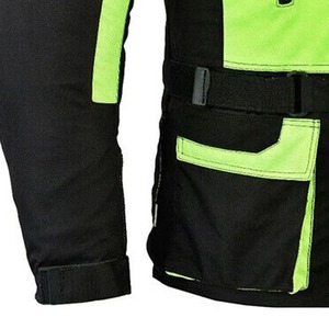 <b>Men</b> Winter Cadura High Street Style Solid Color Casual <b>Jackets</b> <b>Canvas</b> Fabric Light Green Black Color Front Moto Biker Outdoor - Product Image 6