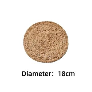 Mantel Individual Redondo de Paja Tejida Natural, Hecho a Mano, Ecológico, Resistente al Calor, para Comedor, Ninh Binh - Product Image 6