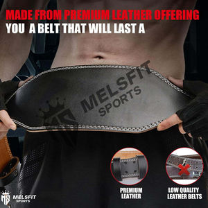 Ceinture de musculation personnalisée en cuir de qualité supérieure, robuste, protection professionnelle, antidérapante, réglable, fabricant en gros - Product Image 4