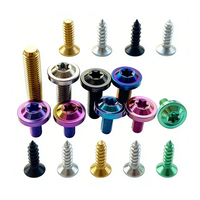 Vis à tête bombée en alliage de titane TC4 GR5 M4 M5 M6 M8 X10 12 mm, boulons Torx T25 pour frein à disque de vélo, bricolage