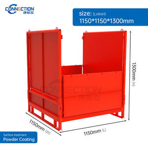 Boîte à palettes en acier pliable robuste sur mesure pour le stockage en entrepôt - Product Image 2