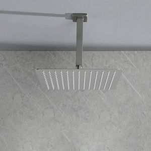Soffione Doccia Quadrato ad Alta Pressione da 8 Pollici in Acciaio Inossidabile 304 con Ugello Autopulente per Copertura Totale del Corpo - Accessorio per Cabina Doccia - Product Image 6