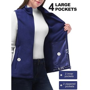 Chaleco Deportivo para Mujer, Corte Láser, Sin Costuras, Softshell, Cortavientos, con Capucha, Diseño Limpio, Rendimiento Atlético, para Montaña - Product Image 4
