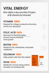 Comprimés complexes de vitamine B de haute résistance soutien nerveux du métabolisme énergétique 90 OEM Corée - Product Image 4