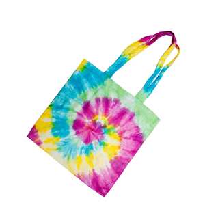 Special Shapes Tie Dye Canvas Cotton <b>Bag</b> Foldable Tote Storage Shopping Portable Reusable And Washable Low Price - Product Image 2