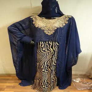 Imágenes de los Últimos Diseños de Burka, Ropa Islámica Turca, Caftán Marroquí Étnico Vintage Bordado - Product Image 1
