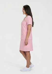Customized Nurse Scrub Skirts Women \ Scrub Skirt V Neck Top Skirt Suit Female \ Professional Nurses <b>Doctors</b> Hospital Skirt <b>Set</b> - Product Image 3