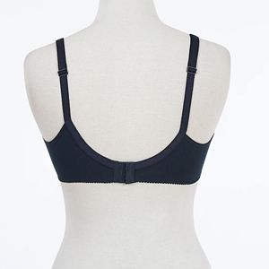 Women's High Support <b>Wire</b>-Free Triangle Bra Adjustable Straps Criss-Cross Back Knitted Full Cup Soft <b>Thin</b> - Product Image 2