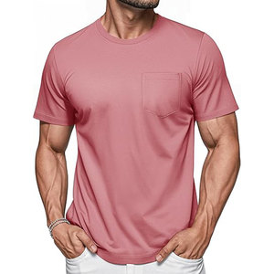 ผู้ผลิตเสื้อ OEM แบบกำหนดเอง เสื้อยืดคอกลมแขนสั้นผู้ชาย ผ้าฝ้าย 100% สีทูโทนด้านหน้า ระบายอากาศได้ดี แห้งเร็ว เหมาะสำหรับออกกำลังกาย - Product Image 4