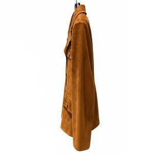 Nouvelle Veste Bomber Classique en Daim Véritable pour Femme, Personnalisable avec Logo Imprimé, Style Vintage Hiver, Respirante, Vente Chaude RTS - Product Image 4