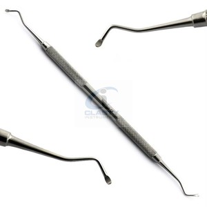 Cucharas Excavadoras Dentales de Acero Inoxidable Reutilizables y Autoclavables, Cuchara Excavadora de Doble Extremo, Instrumento para Eliminar Caries y Dentina, con Certificación CE - Product Image 2