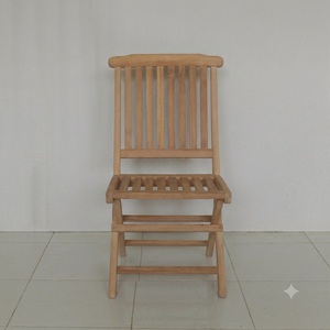 Solid <b>Teak</b> Wood Traditional Design Folding Garden <b>Chair</b> Tapered Legs Outdoor Dining Furniture Well Sanded Finish Model CHA38 - Product Image 2