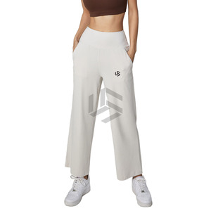 Pantalones de Yoga de Nylon para Mujer, Cintura Alta, Degradado, con Logotipo Personalizado, Cómodos, Casuales, con Cordón Ajustable - Product Image 1