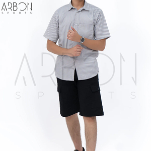 Shorts cargo en toile multi-poches noirs, entièrement personnalisables, fabriqués sur mesure, pour adultes, nouvelle collection 2026, produit tendance - Product Image 2