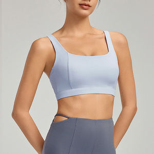 Vente en gros de tenues de sport personnalisées pour femmes, ensembles de yoga élastiques, soutien-gorge de sport à fort impact pour femmes - Product Image 4