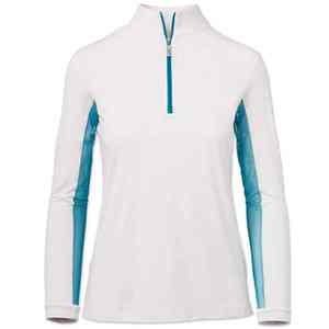 Haut de compétition équestre respirant et anti-humidité de qualité supérieure avec fermeture éclair quart de tour – Chemise de performance pour concours hippique - Product Image 2