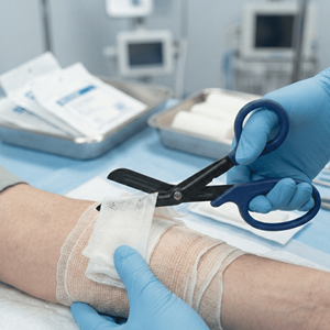 Ciseaux de premiers secours professionnels B-Fly avec revêtement fluoré, 7,5 pouces, en acier inoxydable, surface anti-adhésive - Product Image 1