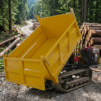 Camion benne sur chenilles compact articulé 4x4 diesel Euro 5 de 2, 3 et 3,5 tonnes pour l'exploitation minière et la construction, destiné aux marchés allemand et belge