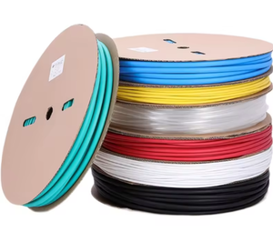 High Temperature Resistance PE <b>Heat</b> Shrinkable <b>Cable</b> Sleeves Black 600V Rated Low Voltage Insulation - Product Image 3