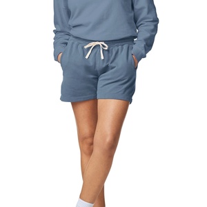 กางเกงขาสั้นชายผ้าฝ้ายลำลองสำหรับเล่นกีฬาชายหาด แห้งเร็ว เอวกลาง ยางยืด ลายเรียบ ระบายอากาศได้ดี ผ้าถัก - Product Image 1