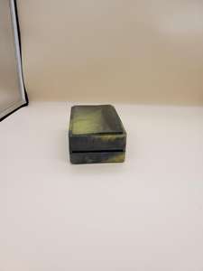 Caja de Joyería de Resina Epoxi Hecha a Mano con Acabado Marmoleado Verde y Negro, Forma Rectangular, Decoración para el Hogar, Caja para Guardar Objetos, Artesanía de Resina - Product Image 3