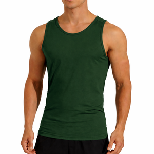 Débardeur de sport en coton sans manches pour homme |   Débardeur décontracté 220GSM |   Style estival respirant et respectueux de l'environnement |   Fournisseur OEM - Product Image 1