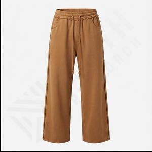 กางเกงวอร์มผ้าฝ้ายสำหรับผู้ชายกางเกงวอร์มหลายกระเป๋าสีล้วนลายทาง - Product Image 2