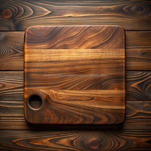 Élégante planche à découper en bois rustique extra large pratique pour chaque chef à la maison bloc de cuisine - Product Image 4