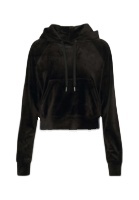 Fleece Juicy Coutour <b>Jacket</b> Set Polyester Regular Fit <b>Velvet</b> Tracksuits Velour Cropped 2pc Blank Luxury Embroidered Button - Product Image 3