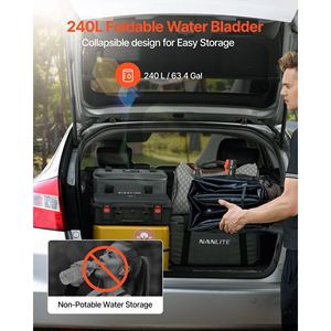 Contenedor de Almacenamiento de Agua Plegable de PVC de Gran Capacidad, 63.4 Galones (240L), Bolsa Flexible 1000D para Equipo de Seguridad y Supervivencia - Product Image 2
