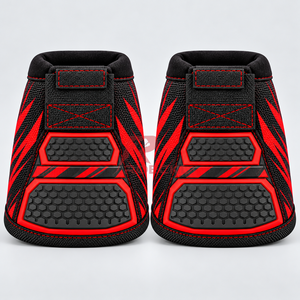 Botas de protección para pezuñas de caballo con diseño ligero, correas resistentes y construcción resistente a la abrasión para entrenamiento de equitación. - Product Image 2