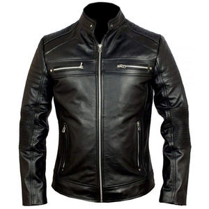 Chaqueta de Invierno para Hombre, de Cuero Genuino, con Cuello Alto, Personalizable con Logotipo, la Mejor Calidad de Pakistán, Nueva, Venta Directa - Product Image 1