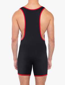 ชุดนักมวยปล้ำแบบมีโลโก้ลายพิมพ์ร้อนขายดีอันดับต้นๆ ออกแบบชุดกีฬาของคุณเอง ชุดนักมวยปล้ำชาย - Product Image 4