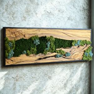 Muro de Musgo Artificial Horizontal, Panel de Plantas de Plástico, Pared de Musgo Personalizada para Decoración, Arte de Musgo Artificial - Product Image 1
