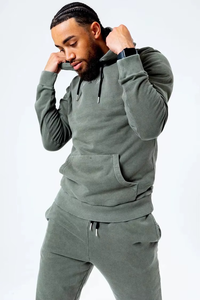 Conjunto Deportivo Unisex Gris, Sudadera sin Mangas y Pantalones con Cordón de Color Sólido, Transpirable, con Estampado de Leopardo, para Todas las Temporadas - Product Image 2
