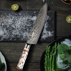 Cuchillo de Chef Profesional de Damasco de 8 Pulgadas con Logotipo Personalizado - Product Image 6