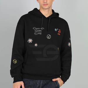 Sudaderas Extra Grandes para Hombre, Estilo Casual Urbano, Corte Holgado, Sudadera con Estampado Gráfico Moderno - Product Image 2