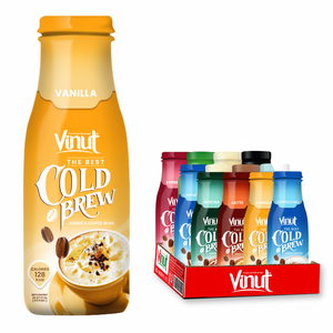 Cold Brew Coffee 405ml Bebida VINUT 24 botellas por caja botella para mascotas No GMO Sin gluten Etiqueta privada OEM Directo de fábrica - Product Image 1
