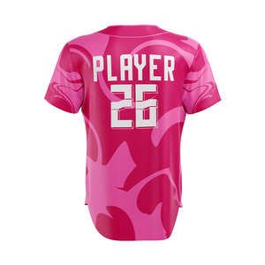 Camisetas de Béisbol Personalizadas para Mujer, Tallas Grandes, 100% Poliéster, Transpirables, de Secado Rápido, Manga Corta, para Equipos Universitarios - Product Image 2