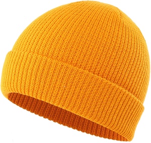 Custom Logo 100% Acrylic Beanie <b>Hats</b> <b>Winter</b> Knit Warm Cuffed Caps Outdoor Men <b>Women</b> Unisex Fashion Streetwear Embroidery OEM - Product Image 1