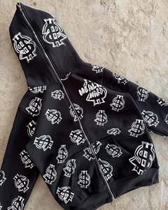 Sudadera con Capucha Personalizada de Invierno, Estilo Urbano Hip Hop, 100% Algodón Poliéster, Tejido Grueso 3D, para Hombre - Product Image 5