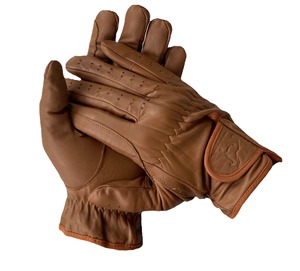Gants d'équitation d'hiver haut de gamme en cuir pleine fleur à doigts complets, adhérence haute performance, conception durable pour cavaliers professionnels - Product Image 1