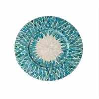 Plateau de service en os incrusté, artisanat traditionnel du Rajasthan, plateau de service en os incrusté, artisanat en bois décoratif de luxe pour la décoration de la maison