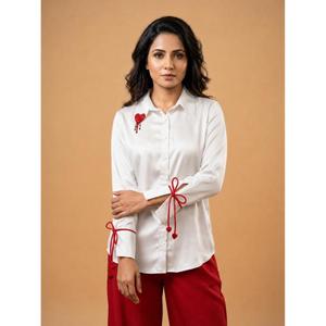 Camisa Elegante de Algodón para Mujer, para Comodidad Diaria y Estilo Casual Elegante, Compre Directamente del Proveedor - Product Image 1