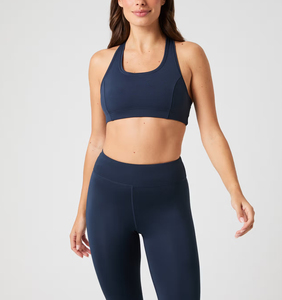 Premium Quality Women Seamless High Waist Leggings Set with Padded Sports <b>Bra</b> for Ultimate Tummy Control and Comfort - Product Image 5