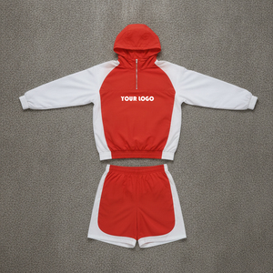 Custom Two Tone Windbreaker Short Set Men <b>Reflective</b> Nylon <b>Jacket</b> With Shorts Sports Streetwear Outfit - Product Image 3